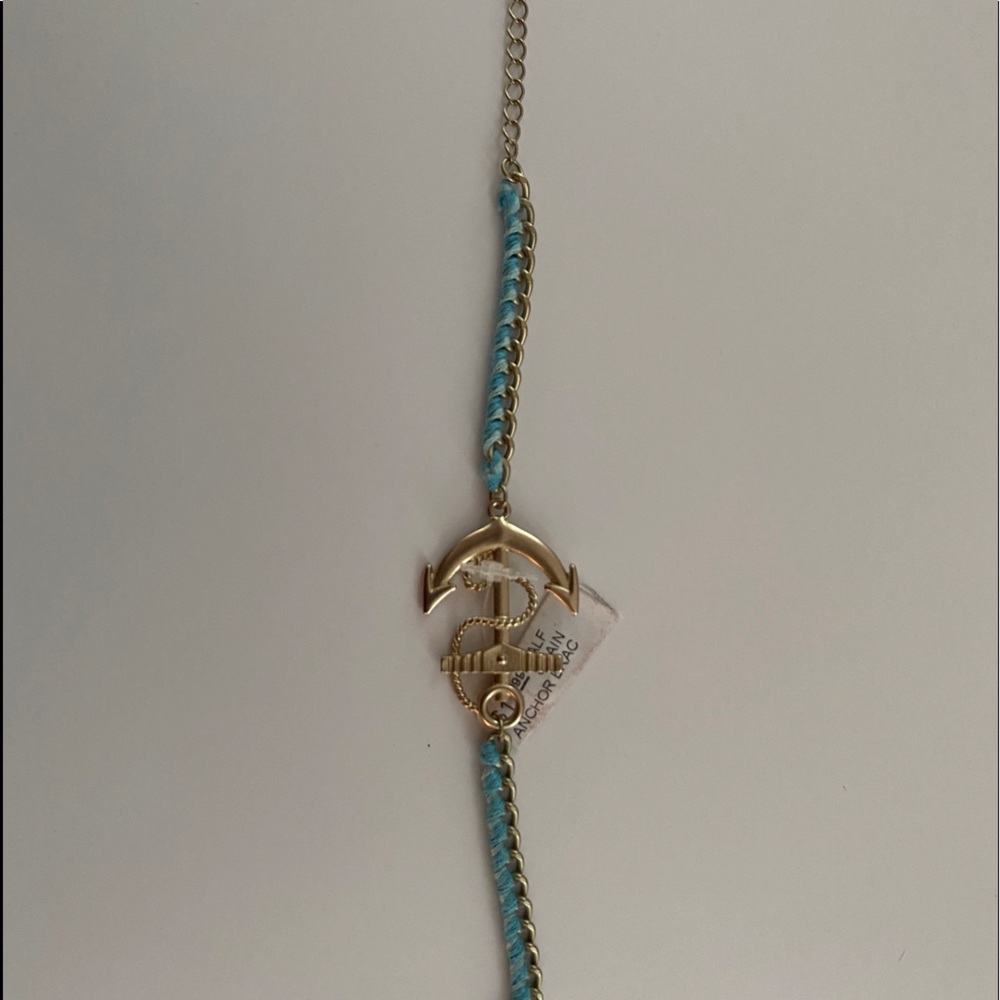 blue anchor bracelet